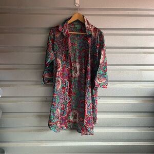 Antica Sartoria NWOT pattern shirt dress